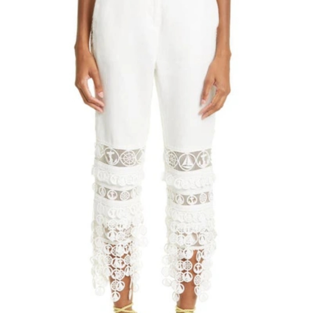 ZIMMERMAN Nautical White Linen Pants - Picture 3 of 17